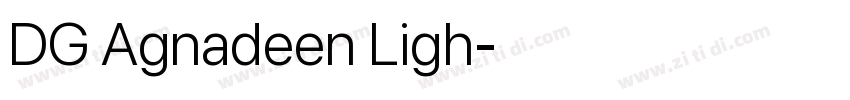 DG Agnadeen Ligh字体转换